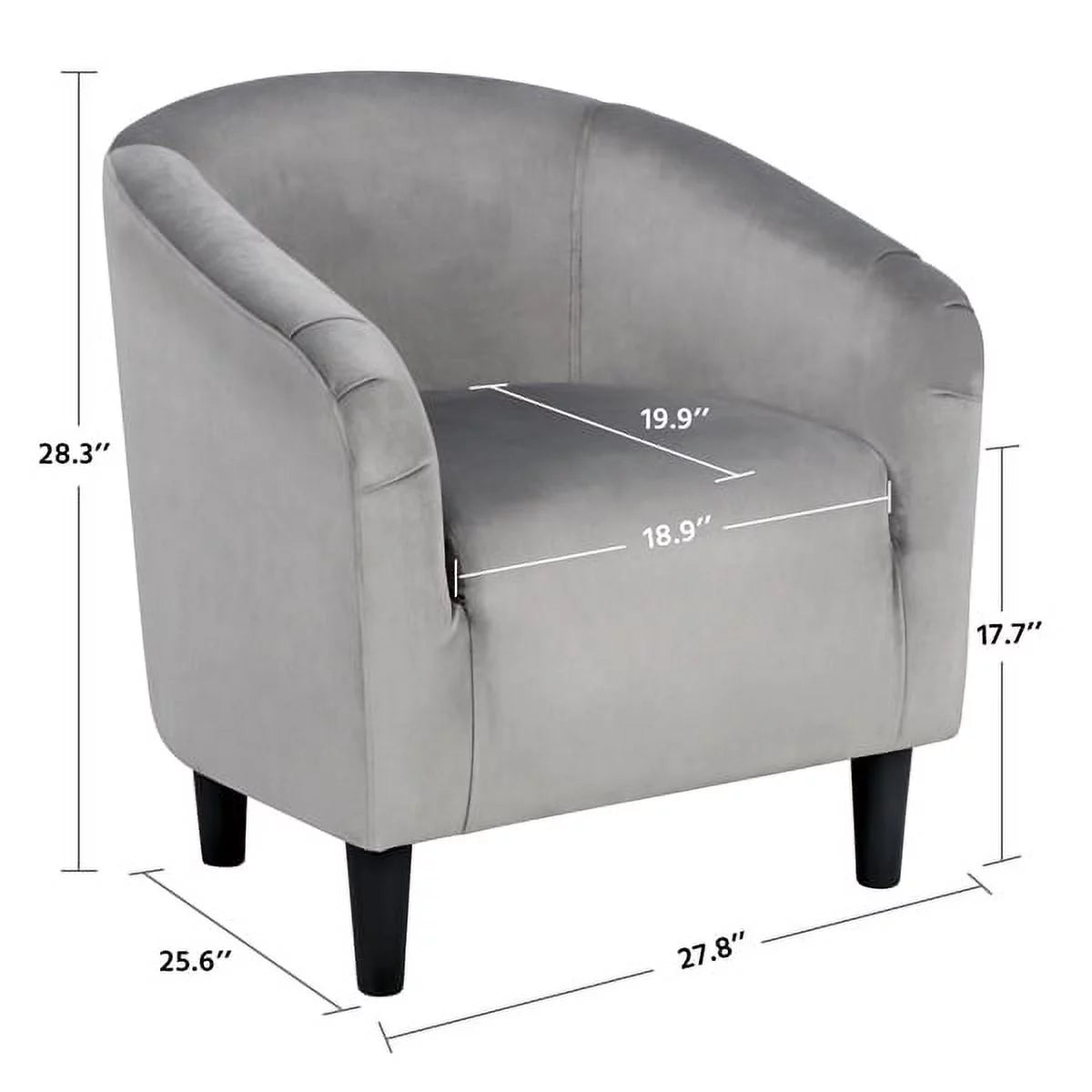 Ivory Polyester Boucle Accent Chair G92162