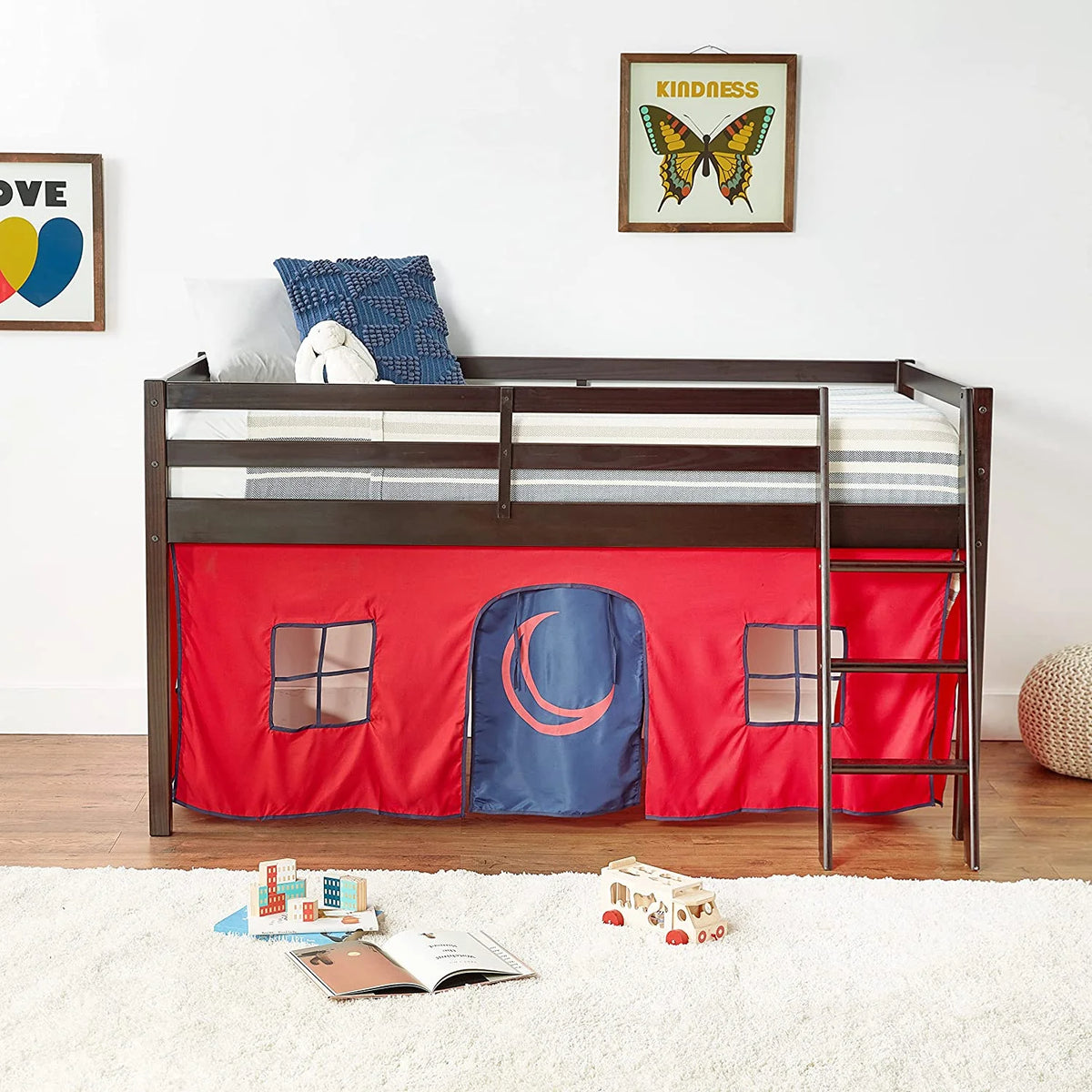 Wood Bunk Bed with Storage N437082