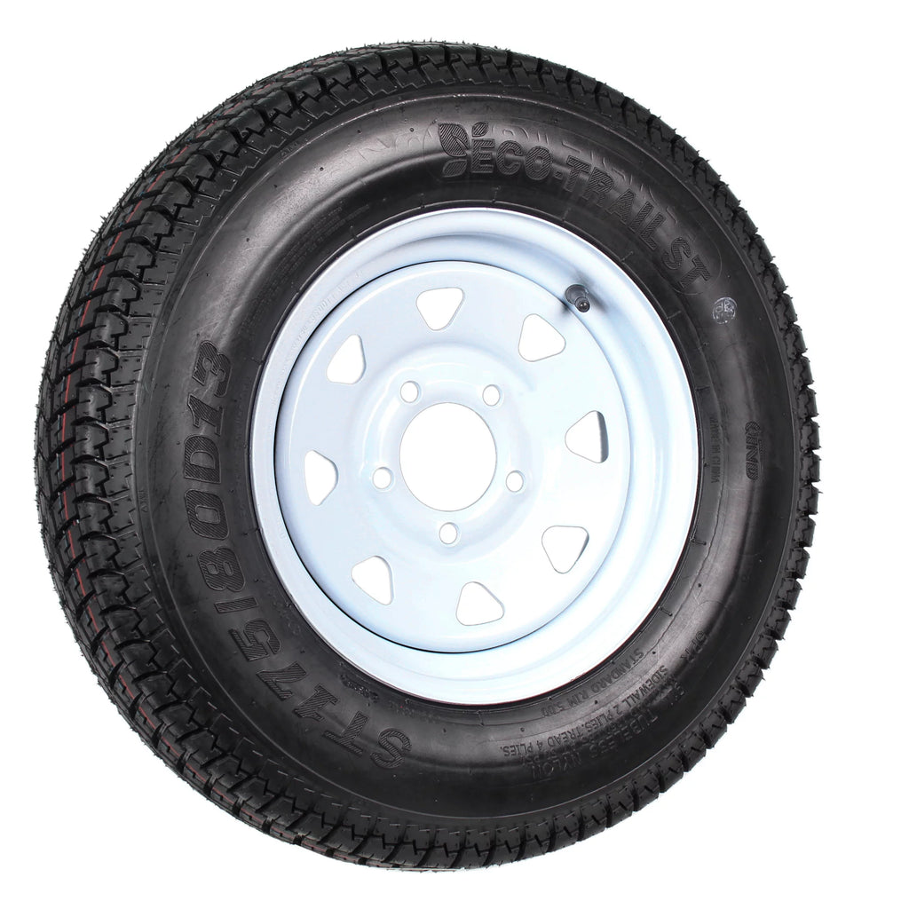 ST175/80D13 Load C 5 Lug Trailer Tire On Rim Y7555