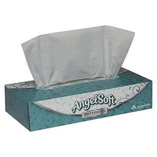 White Facial Tissue Flat Box Case of 30 Boxes Y4644