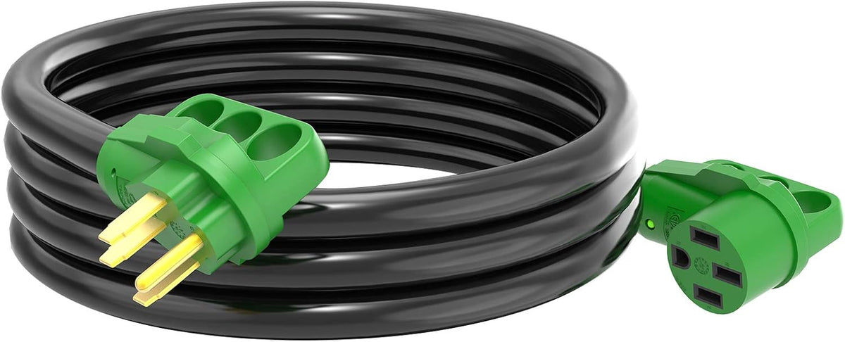 50 Amp 50 Feet Heavy Duty RV Power Extension Cord with LED Power Indicator and Cord Organizer I3247