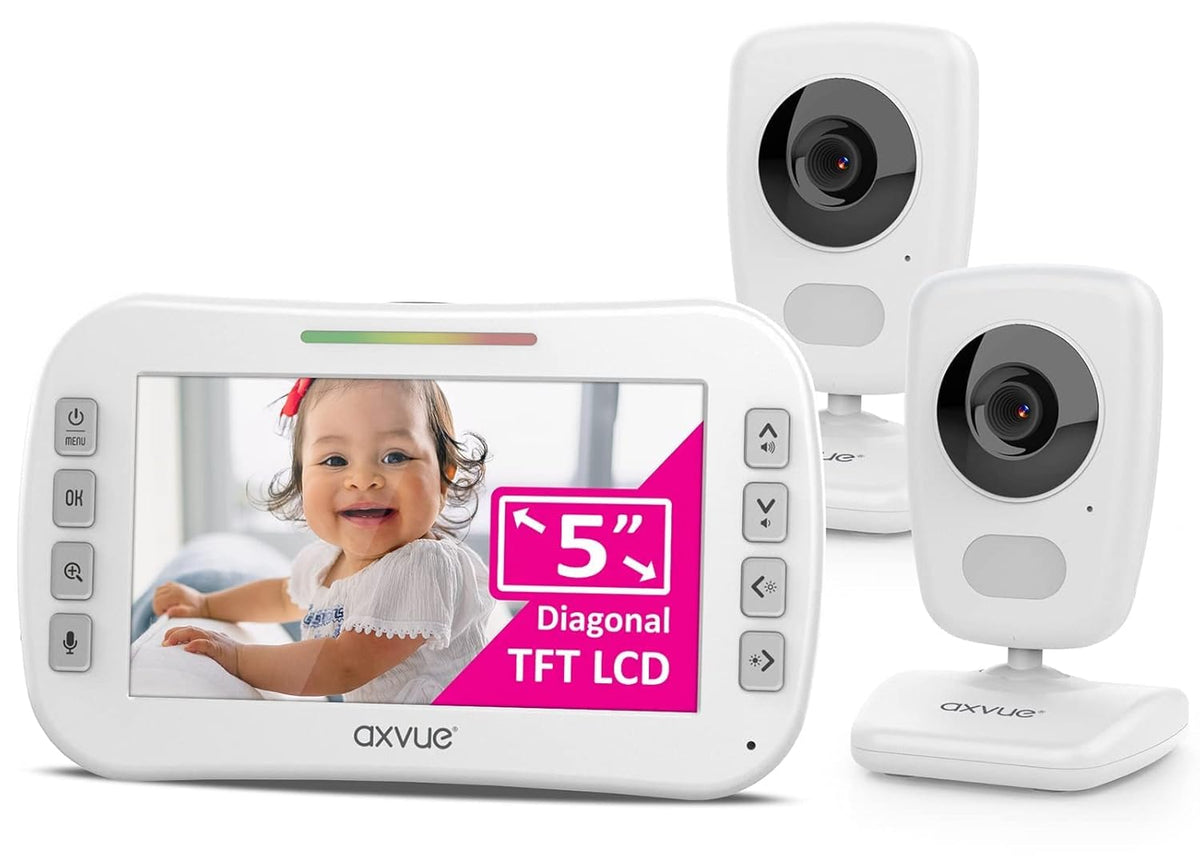 Video Baby Monitor 5 Screen 2 Cam Auto Night Vision X667770