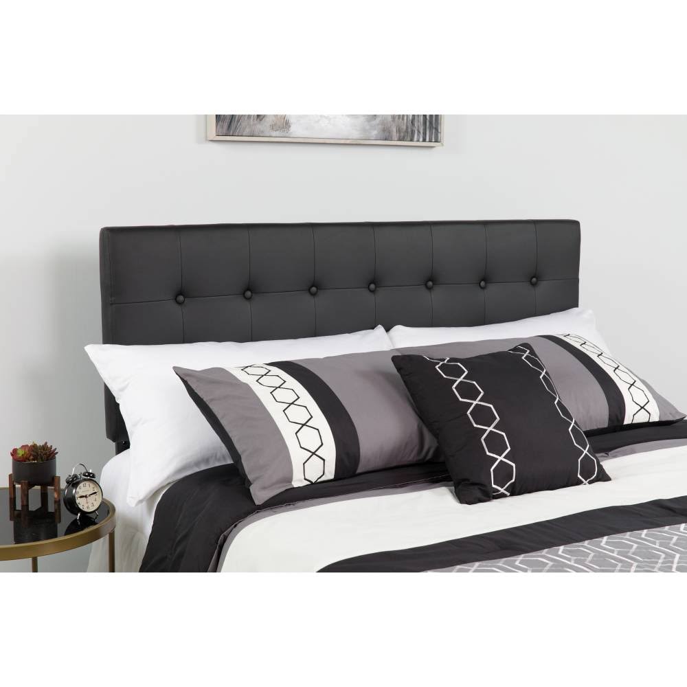 White Upholstered Panel Headboard, Twin O401