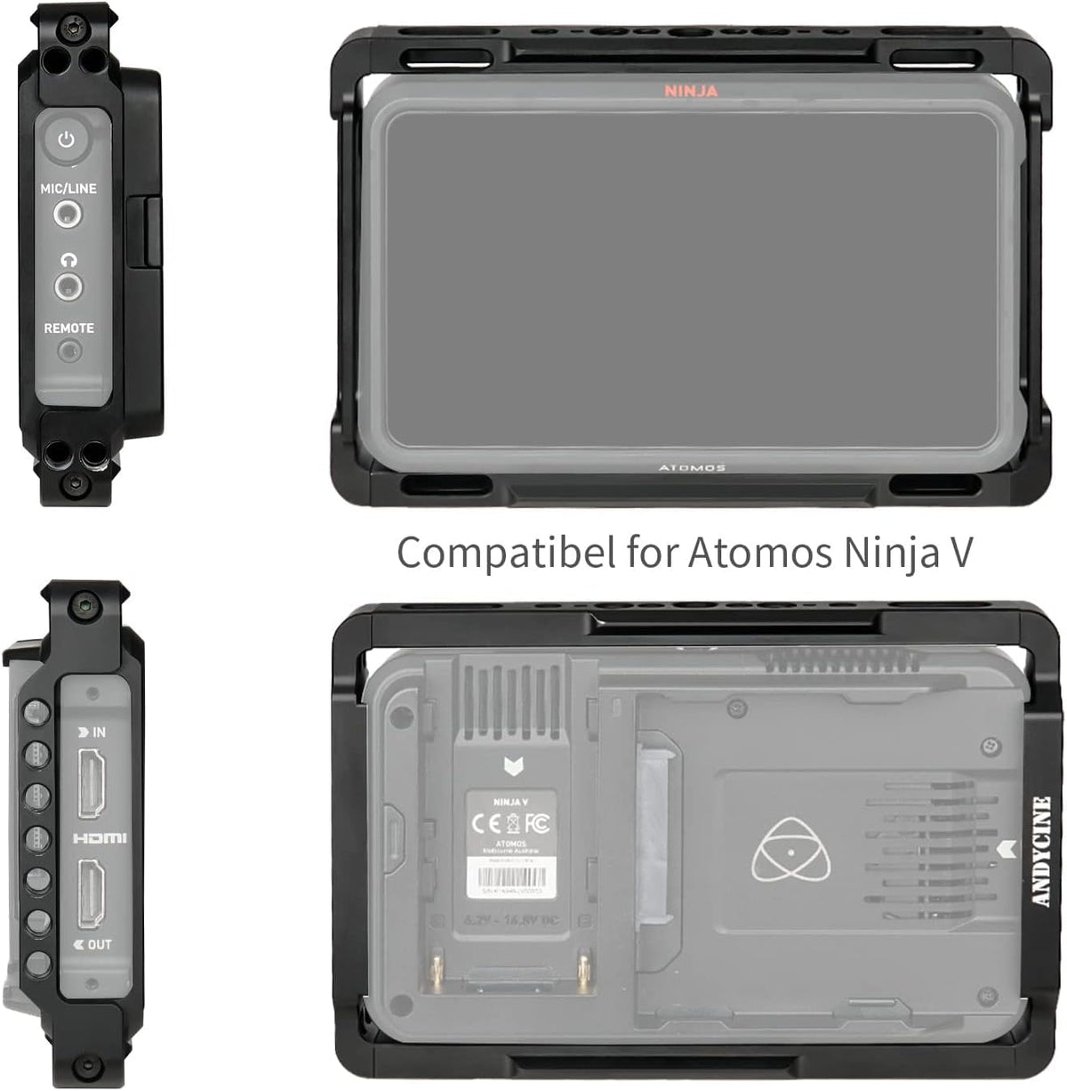 Monitor Cage with Sunhood and HDMI Cable Clamp Q2837
