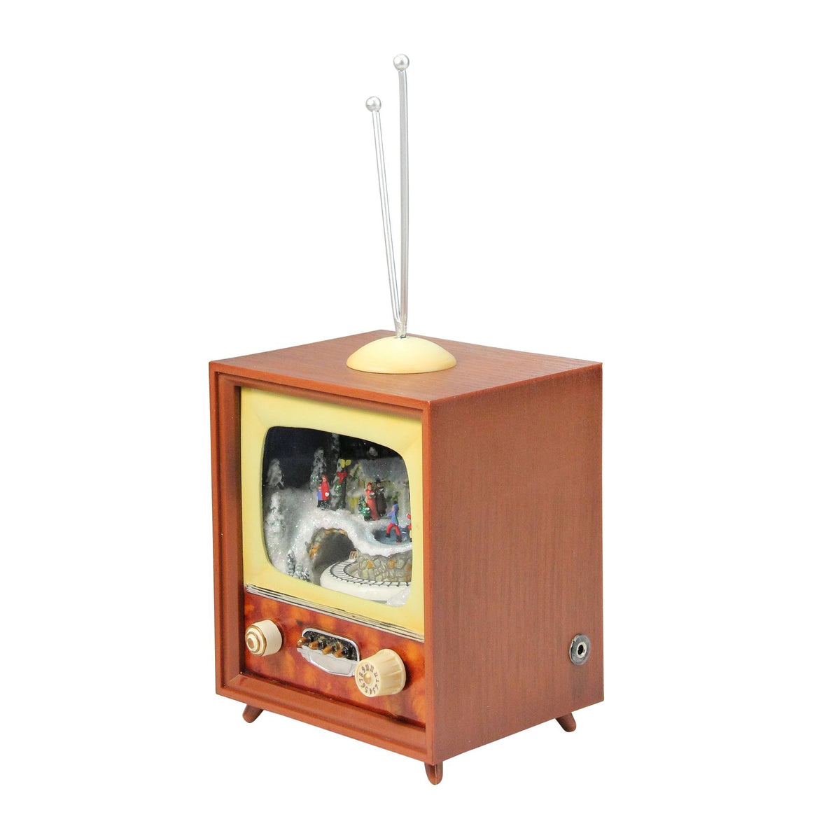 Brown Musical TV with Revolving Train U685