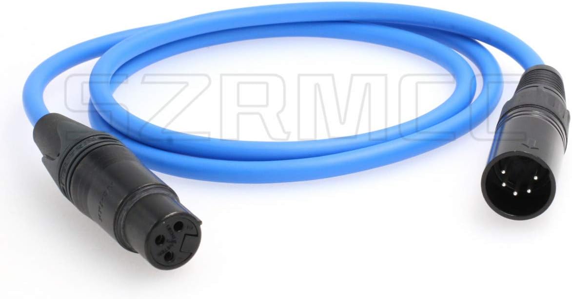 XLR 5 Pin Male to XLR 3 Pin Female Audio Cable Pack of 2 A13261