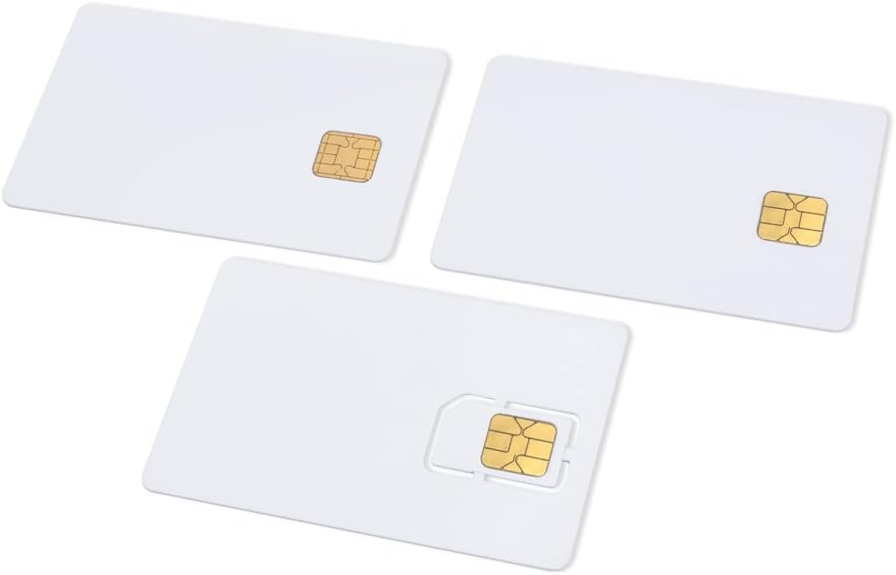 Java Card 80K EEPROM Smart Chip Card with Magnetic Stripe 3 Pack X937703