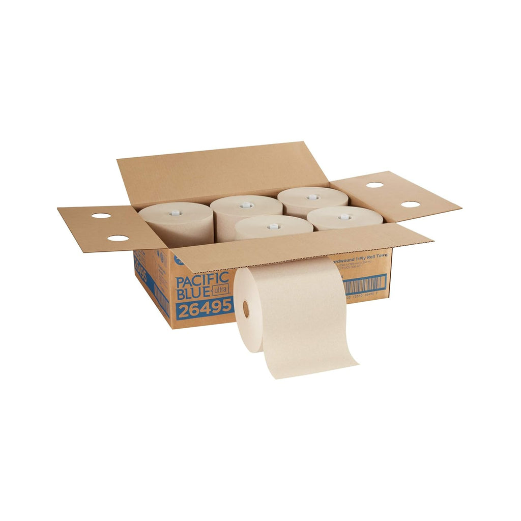 White Recycled Paper Towel Rolls B585