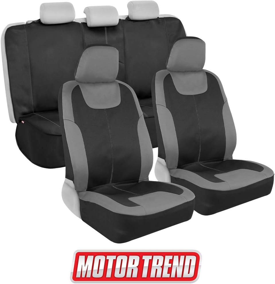 Beige Waterproof Car Seat Covers Full Set M129