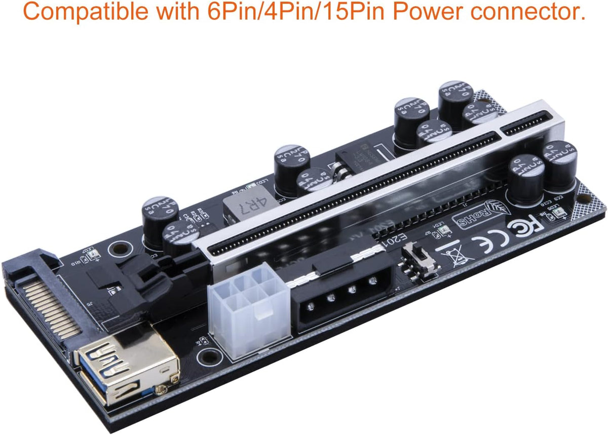 PCIe Riser Card 16X to 1X 6 Pack D770