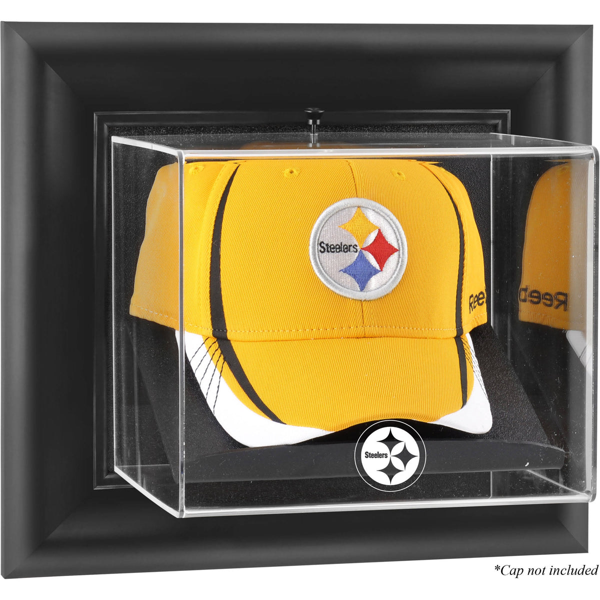 Black Framed Wall-Mountable Cap Display Case W26253