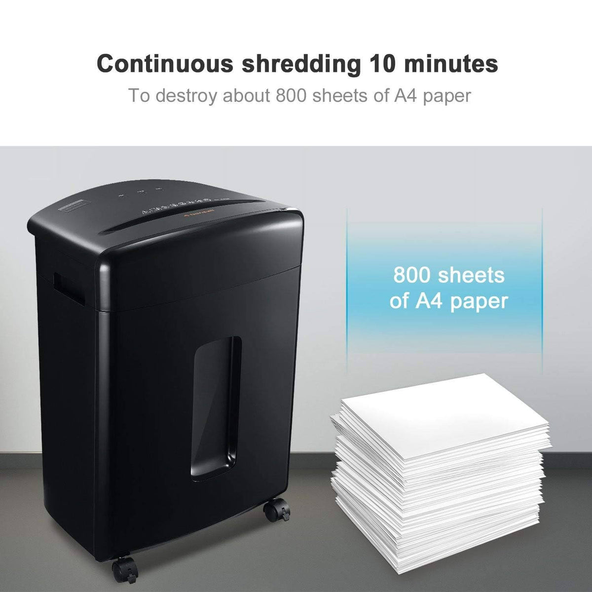 15-Sheet Cross-Cut Paper Shredder Black C61052