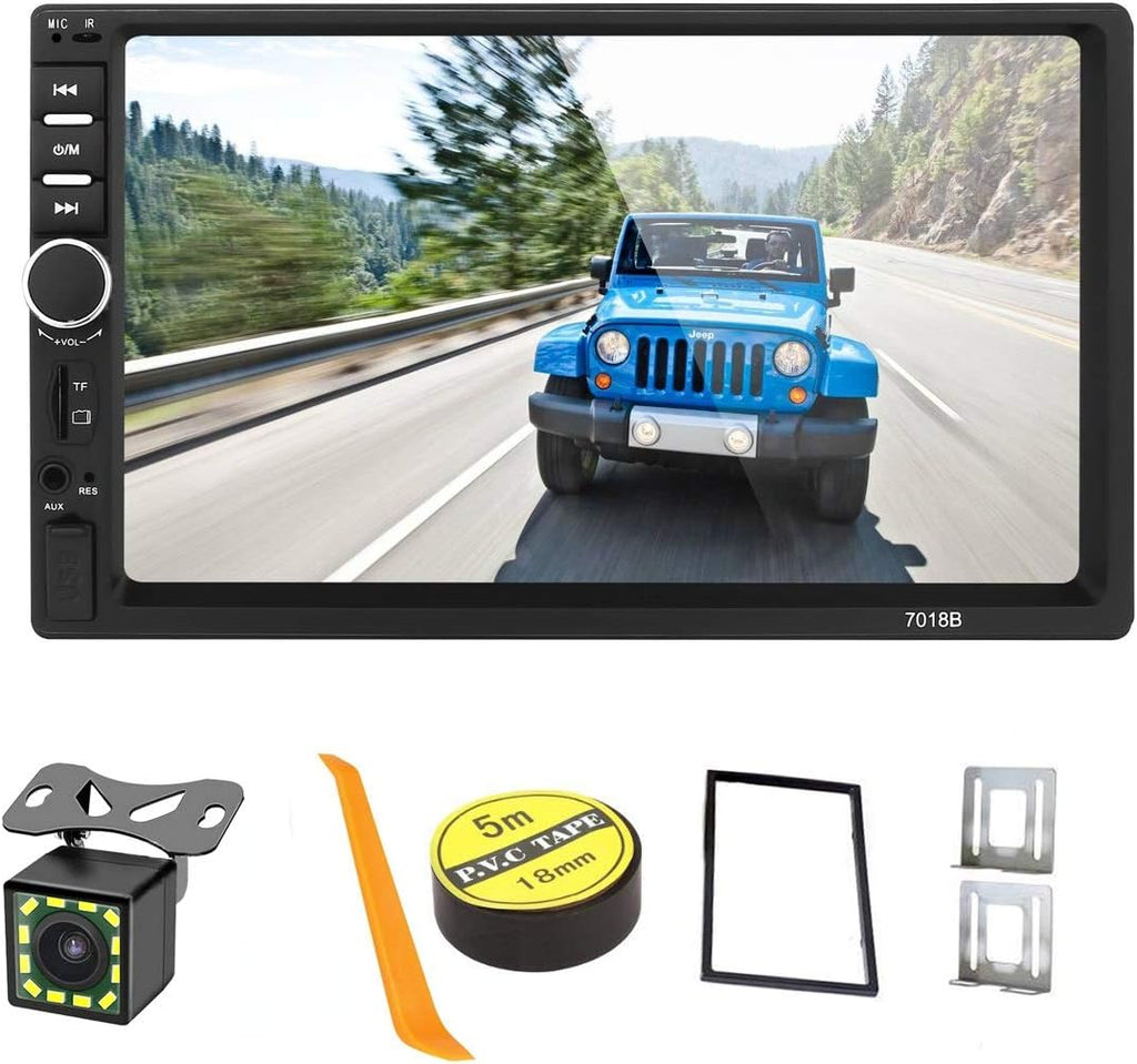 Double Din Car Stereo with Bluetooth & Rear-View Camera L675