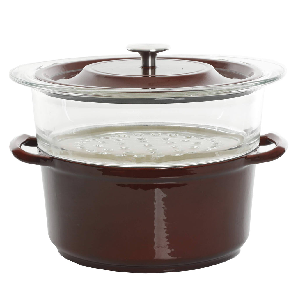 5qt Casserole with Glass Steamer P812274