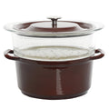 5qt Casserole with Glass Steamer P812274