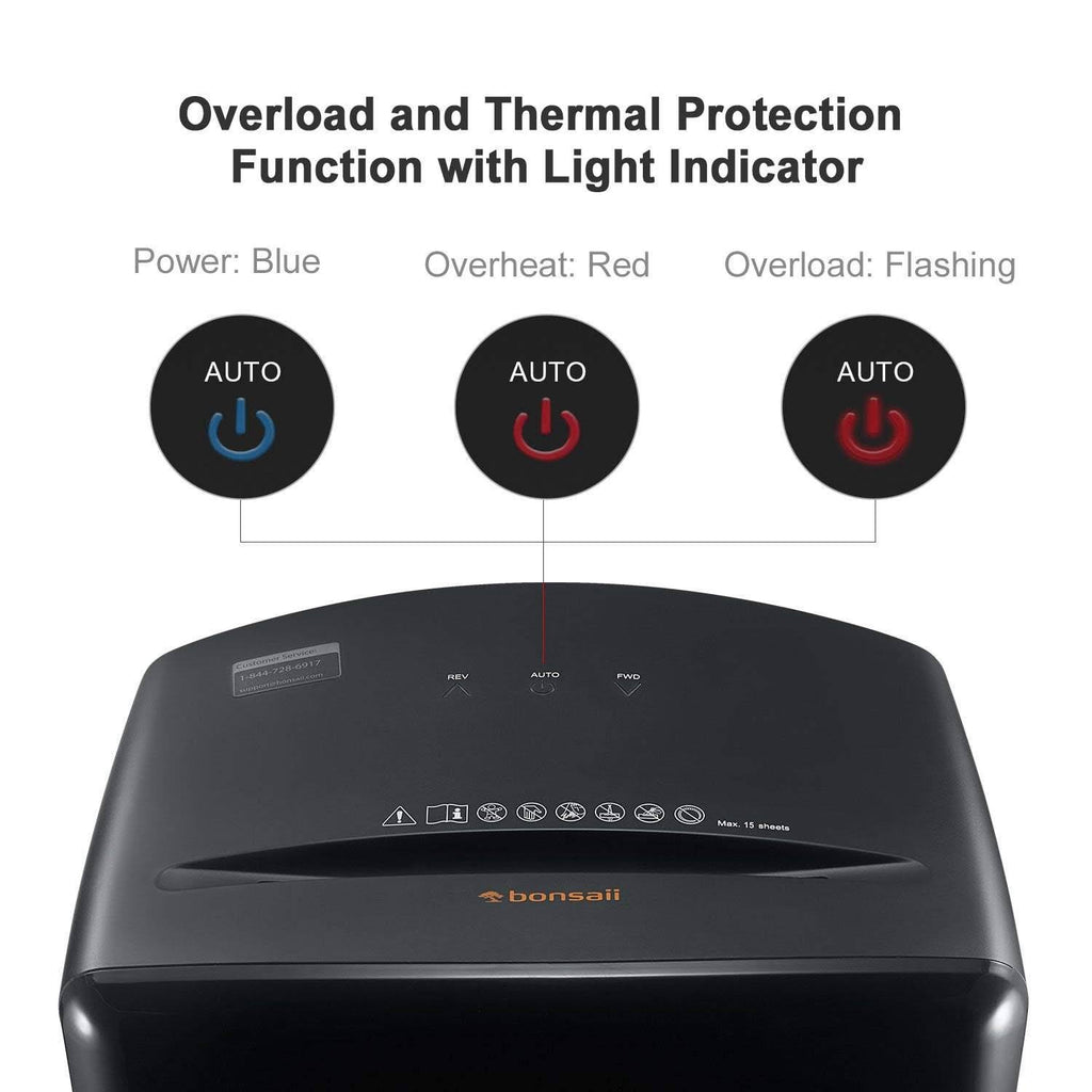 15-Sheet Cross-Cut Paper Shredder Black C61052