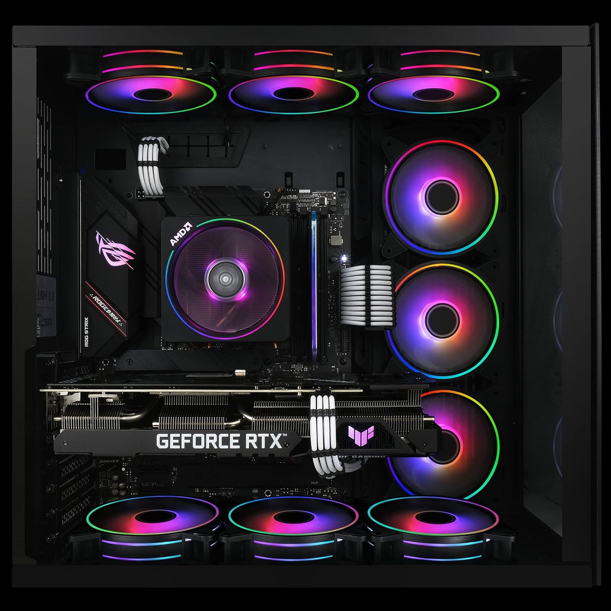 120mm RGB PWM Case Fan 5 Pack J173056