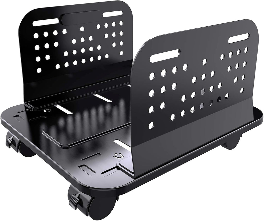 Adjustable Mobile CPU Stand with Locking Caster Wheels B32917