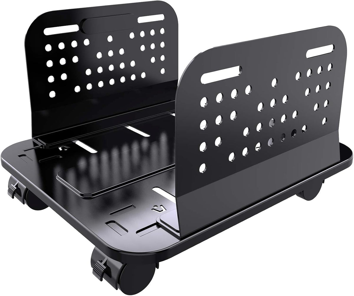 Adjustable Mobile CPU Stand with Locking Caster Wheels B32917