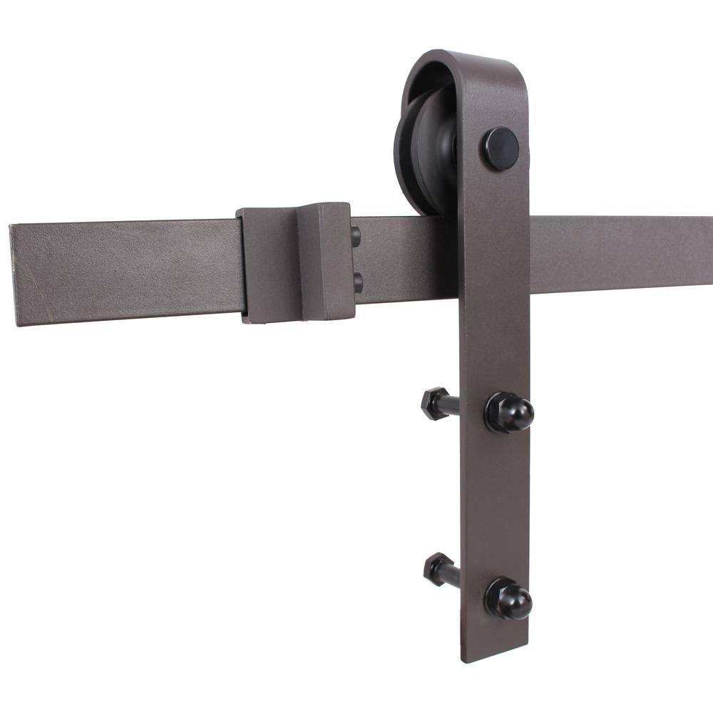 Stained K Double Barn Door Hardware Kit Q879721