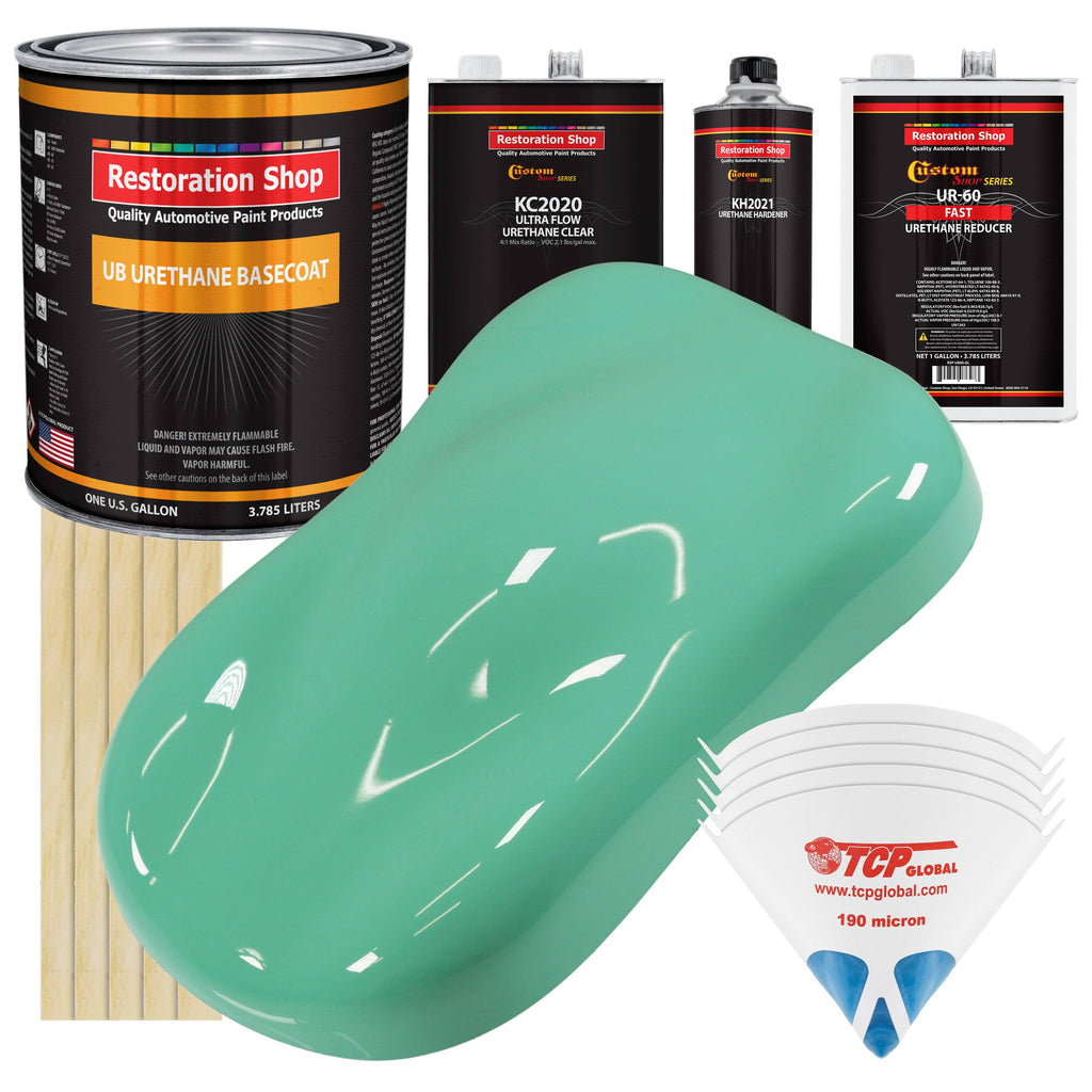 Light Aqua Gallon Urethane Basecoat Clearcoat Car Paint Kit F52773