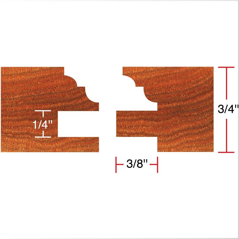 Carbide-Tipped Reversible Stile & Rail S7820