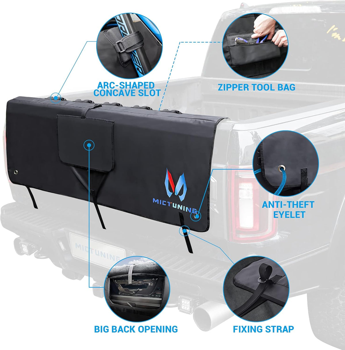 Tailgate Pad for Bike up to 6 Bikes X89297