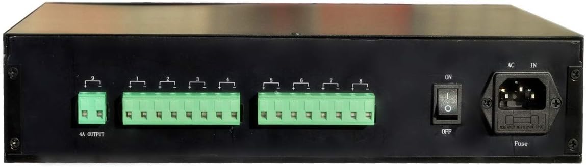 9 Channel DC12V 10 Amp CCTV Power Supply with Metal Box B7552