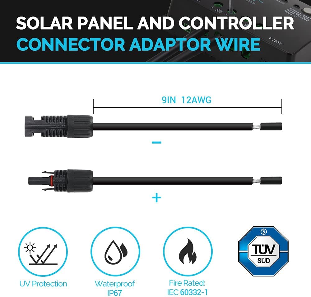 400 Watt 12 Volt Monocrystalline Solar Panel Kit with 30A PWM Charge Controller R8021