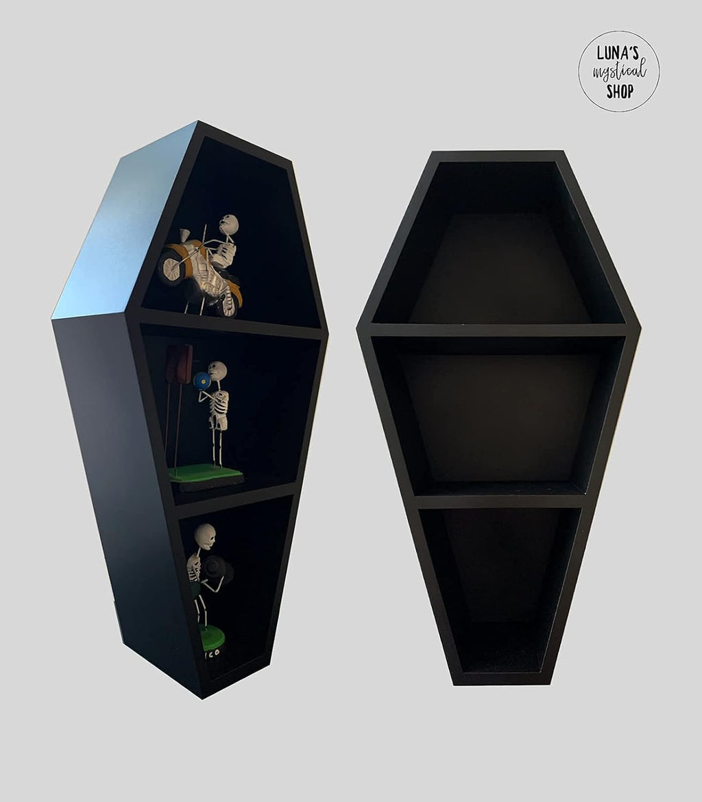 Black Wooden Floating Shelf 14 Inches Tall 7 Inches Wide Pack of 2 I374615
