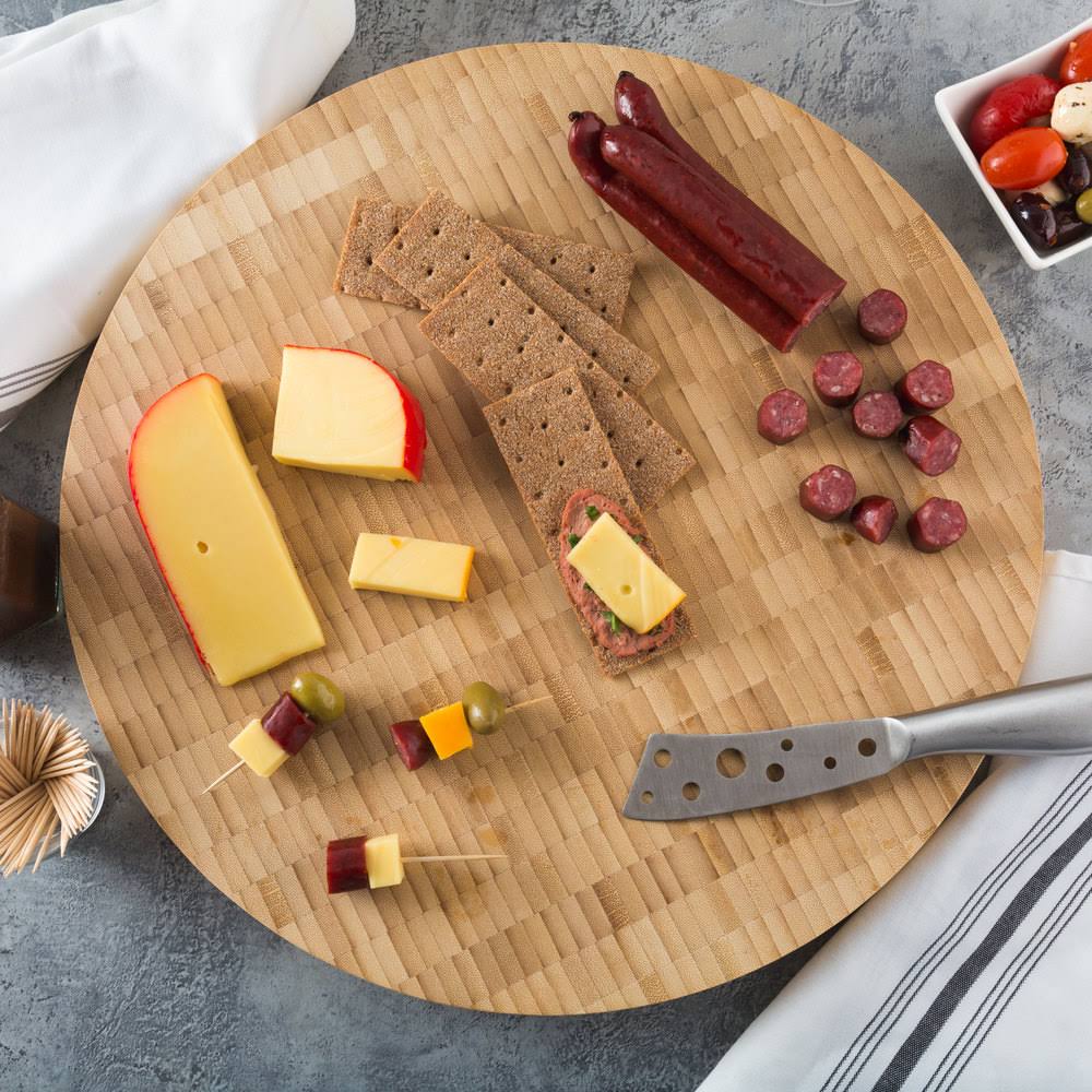 16x22 Bamboo Butcher Block Serving Board K790030