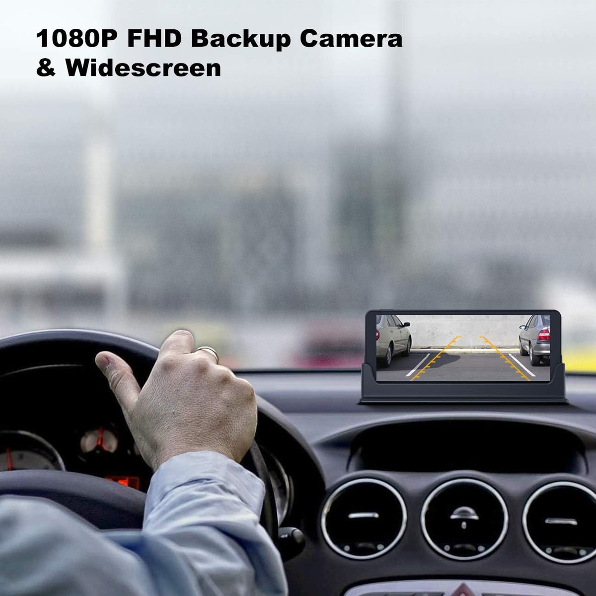 1080P Backup Camera and Monitor Kit 7 inch HD Widescreen with 49ft Wired Rear Camera K712
