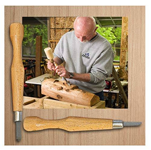 Wood Carving Kit with 10 Basswood Blocks and 8 Piece Set C734125