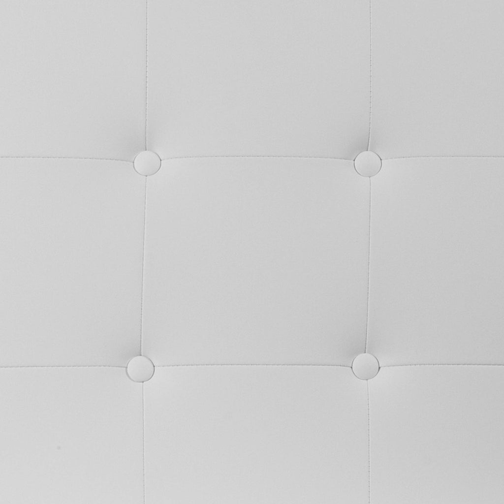 White Upholstered Panel Headboard, Twin O401