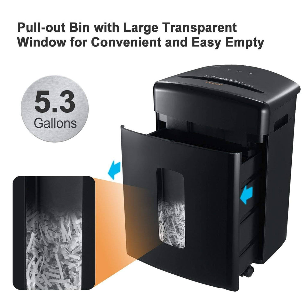 15-Sheet Cross-Cut Paper Shredder Black C61052