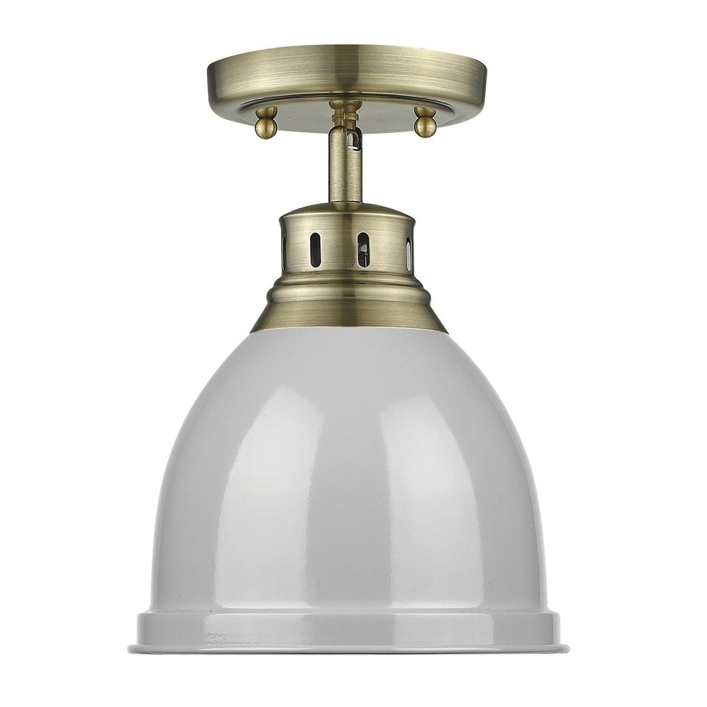 Flush Mount Light with Matte Black Shade D64849