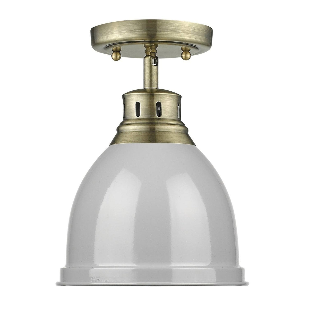 Flush Mount Light with Matte Black Shade D64849