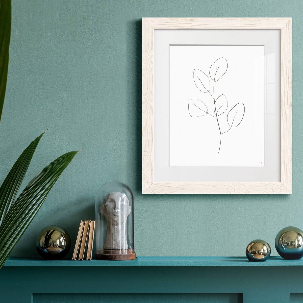 Framed Print 20x24 White M76516