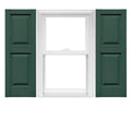 Vinyl Raised Panel Shutters 1 Pair 14.75 x 47 Forest Green V174