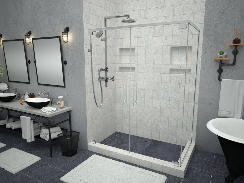 Double Threshold Shower Base with Drain D851