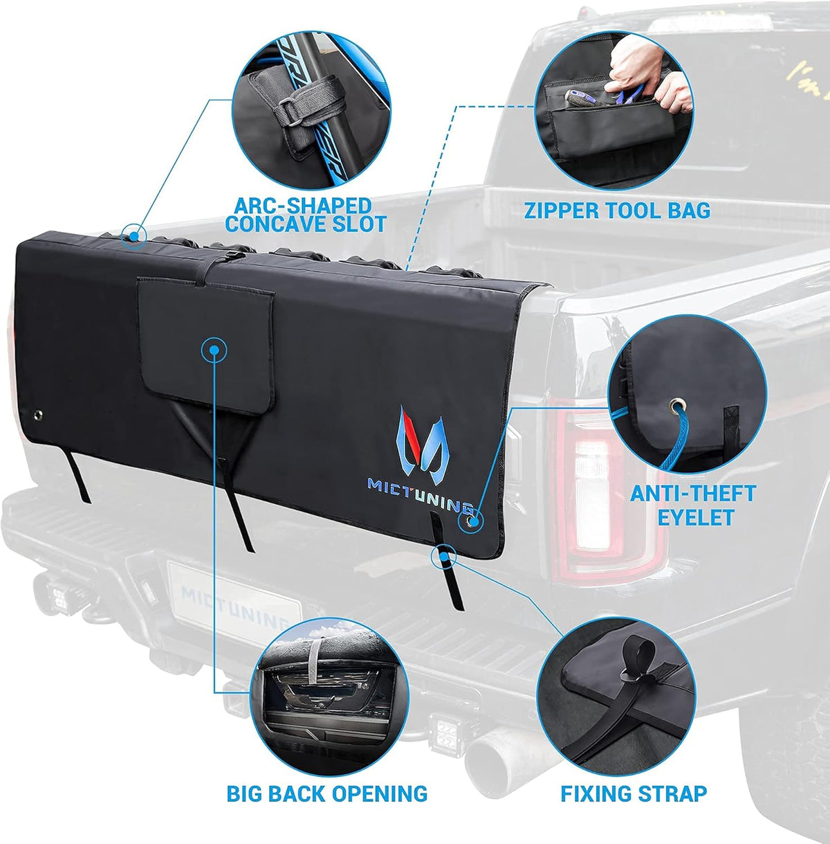 Tailgate Pad for Bike up to 6 Bikes X89297