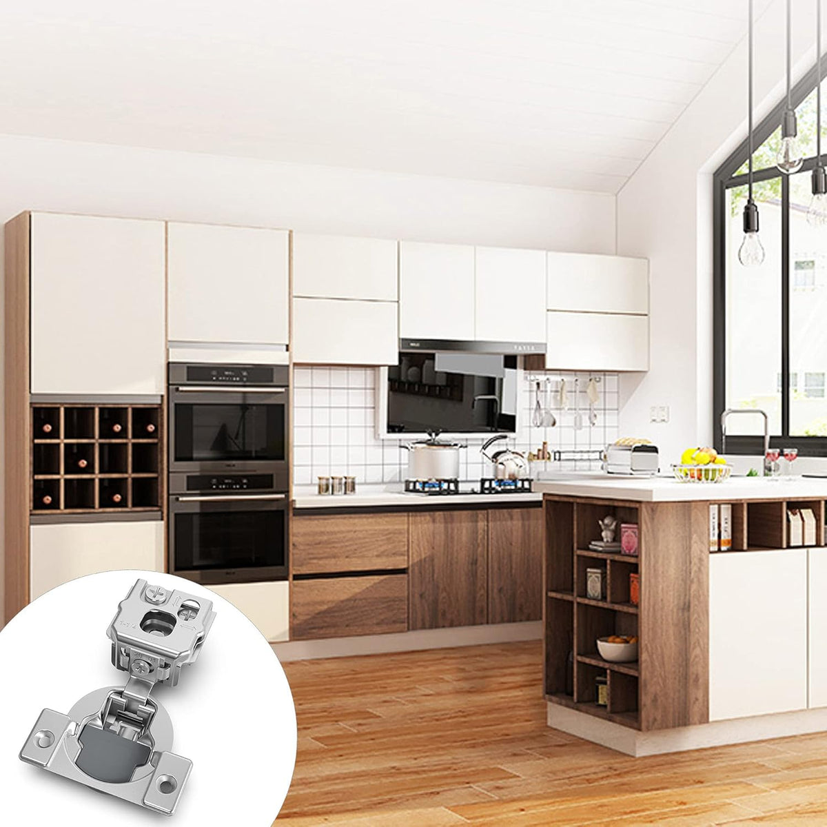 8 Pack Soft Close Adjustable Cabinet Hinge J82444