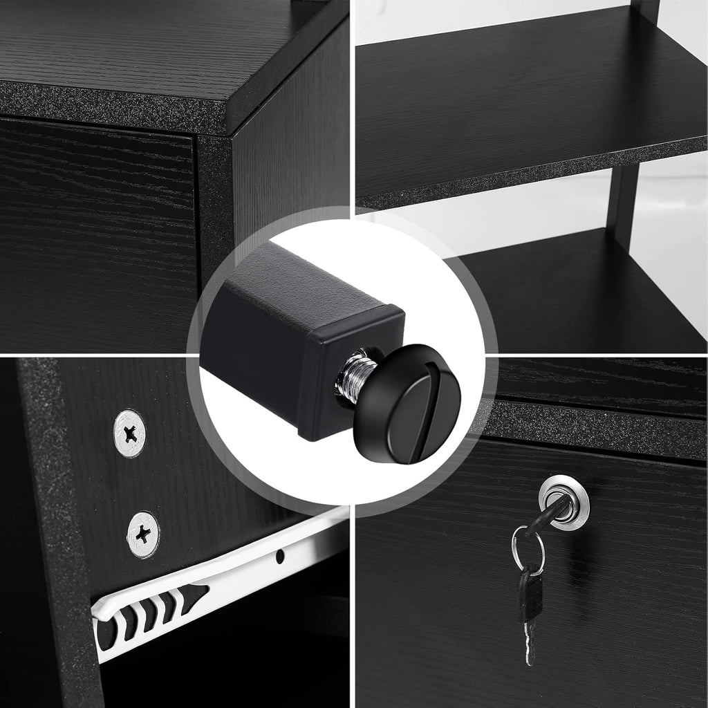 2 Drawer File Cabinet with Lock J860811
