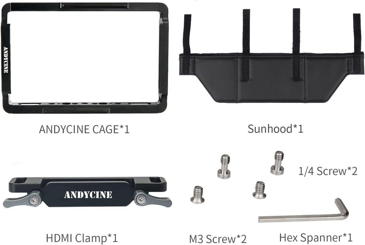 Monitor Cage with Sunhood and HDMI Cable Clamp Q2837