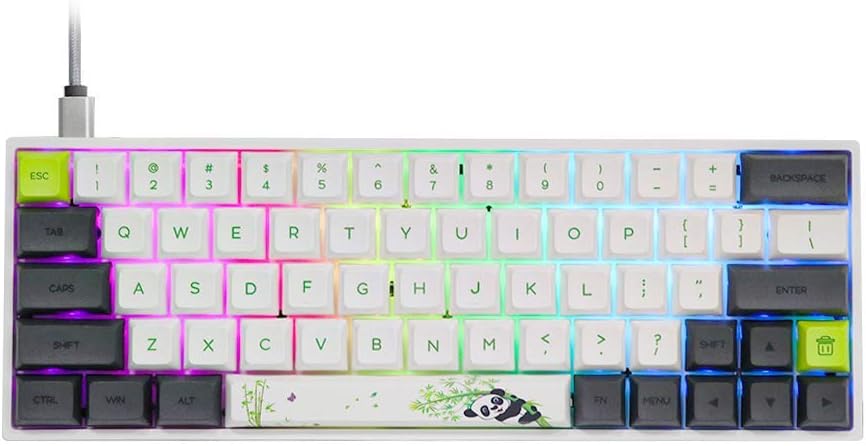 Hot Swappable Bluetooth 5.1 Wireless/Wired RGB Backlit Mechanical Keyboard C309