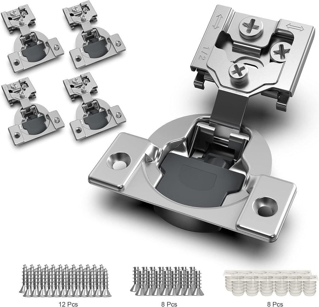 8 Pack Soft Close Adjustable Cabinet Hinge J82444