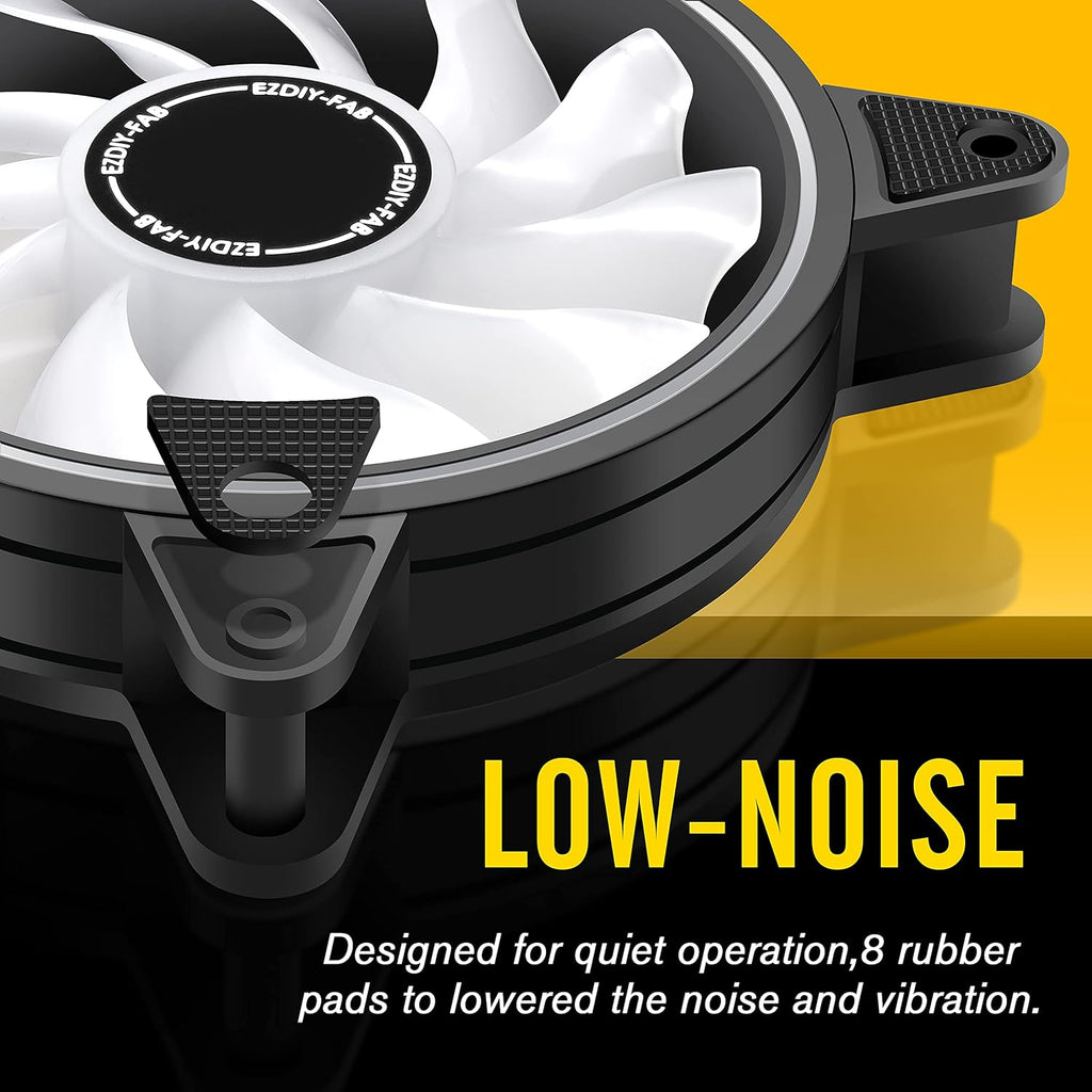 120mm RGB PWM Case Fan 5 Pack J173056