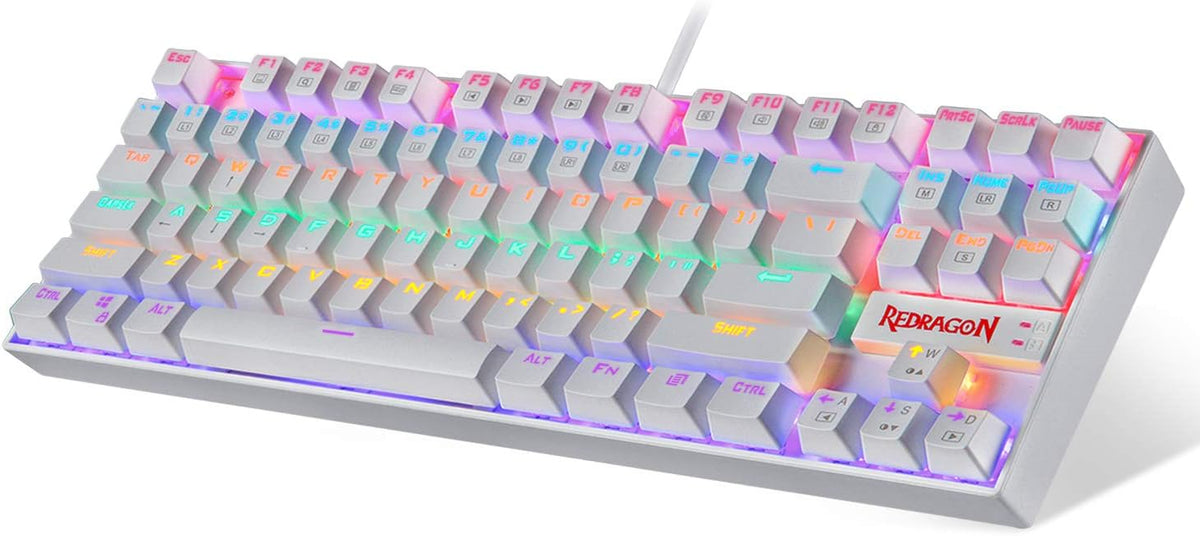 White 87 Key Mechanical Gaming Keyboard Pack of 2 B225048