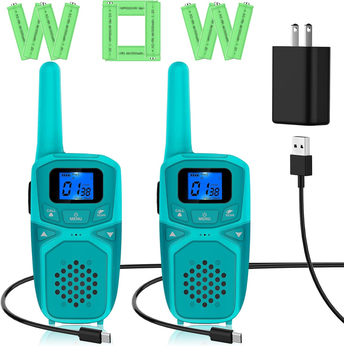 Rechargeable 4 Pack Walkie Talkies I624081