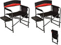 Heavy Duty Folding Camp Chairs with Side Table E2601